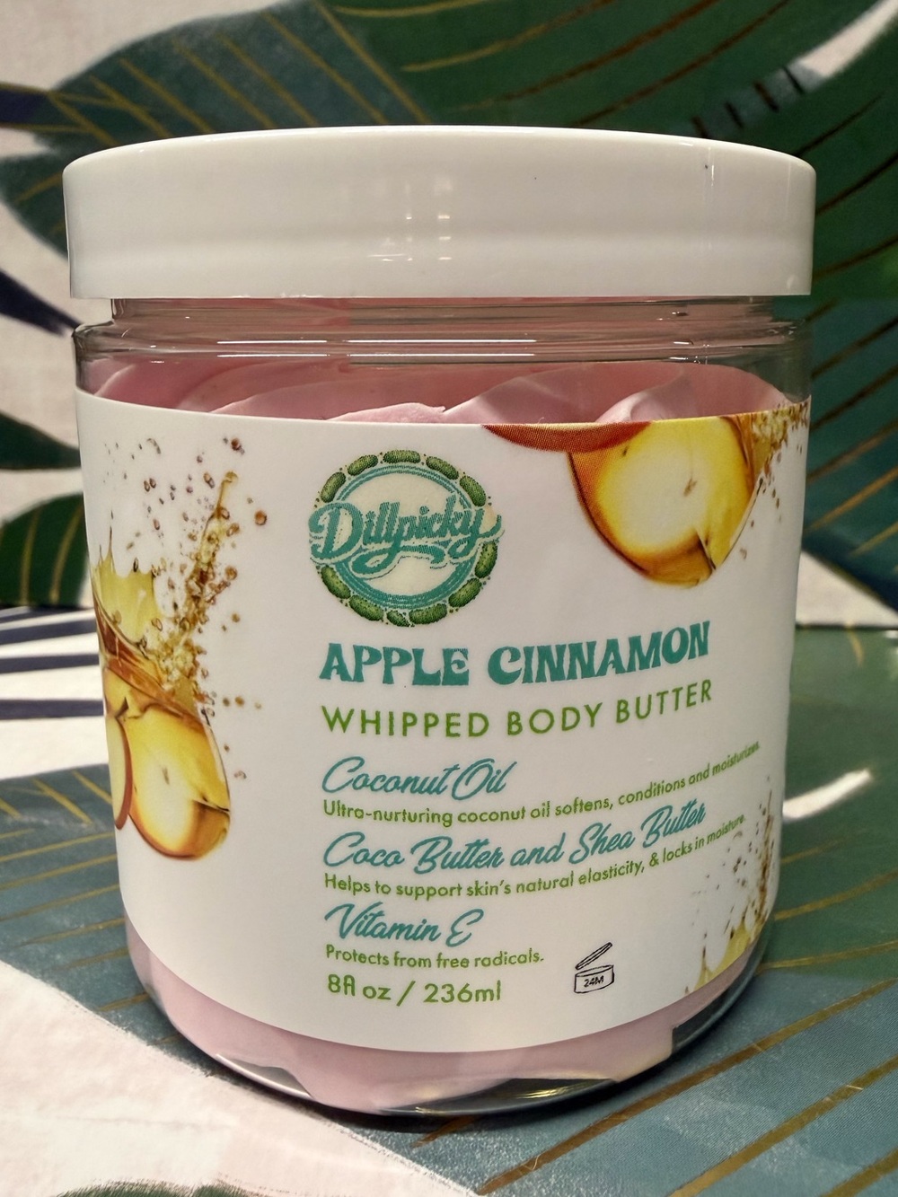 Aminnah DillPicky Apple Cinnamon Whipped Body Butter 8 oz NEW